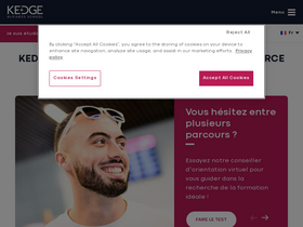 'kedge.edu' screenshot