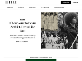 'elle.com' screenshot