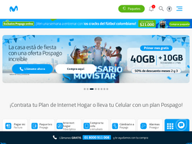 'movistar.co' screenshot