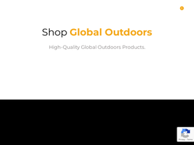 globaloutdoorsinc.com homepage screenshot