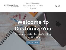 Customizeyou website screenshot