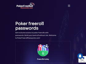 'pokerfreerollpasswords.com' screenshot
