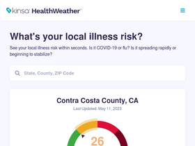 'healthweather.us' screenshot
