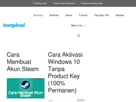 'kompirasi.com' screenshot