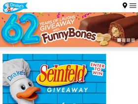 'drakescake.com' screenshot