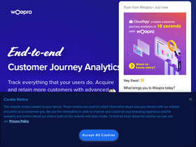 'woopra.com' screenshot