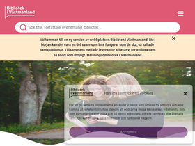 'bibliotekivastmanland.se' screenshot