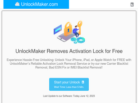 'unlockmaker.com' screenshot