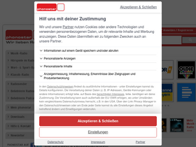 'phonostar.de' screenshot