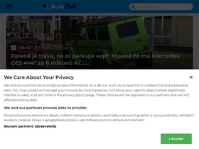 'autozive.cz' screenshot