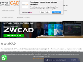 'totalcad.com.br' screenshot