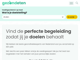 'gezondeten.nl' screenshot