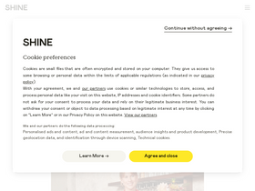 'shine.fr' screenshot