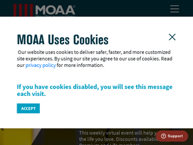 'moaa.org' screenshot