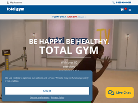 'totalgymdirect.com' screenshot