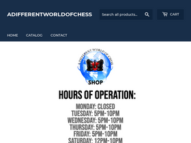 adifferentworldofchess.com homepage screenshot