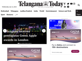 'telanganatoday.com' screenshot