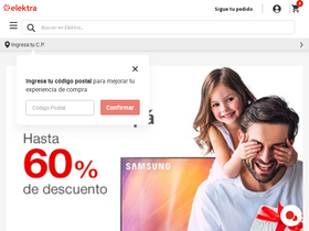 'elektra.mx' screenshot