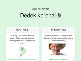 'dedekkorenar.cz' screenshot