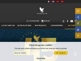 'foreverliving.fr' screenshot