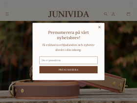 junivida.se homepage screenshot