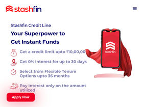 'stashfin.com' screenshot