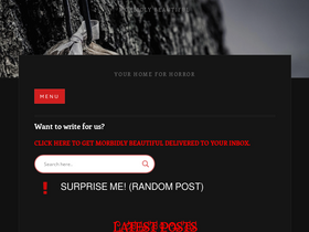 'morbidlybeautiful.com' screenshot