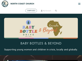 'northcoastchurch.com' screenshot