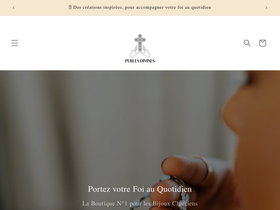 perlesdivines.com homepage screenshot