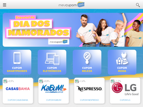 'meucupom.com' screenshot