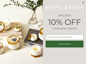 Rosy Rings Candles website screenshot
