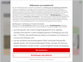 'erkaeltet.info' screenshot
