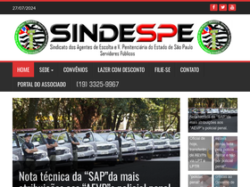 'sindespe.org.br' screenshot