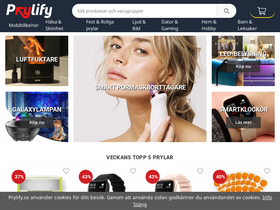 'prylify.se' screenshot