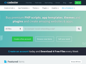 'codester.com' screenshot