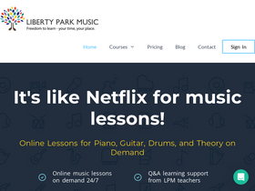 'libertyparkmusic.com' screenshot
