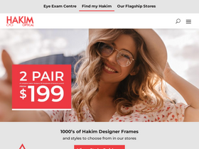 'hakimoptical.ca' screenshot