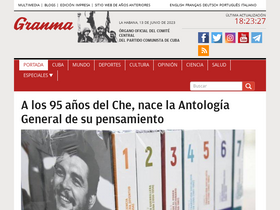 'granma.cu' screenshot