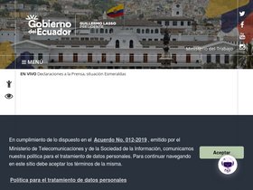 'trabajo.gob.ec' screenshot
