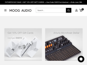 'moogaudio.com' screenshot