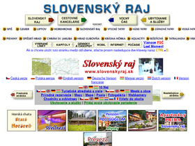 'slovenskyraj.sk' screenshot