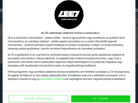 'leet.hu' screenshot
