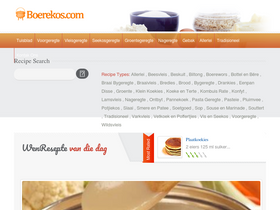 'boerekos.com' screenshot