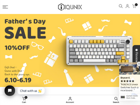 'iqunix.store' screenshot