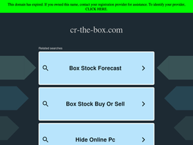 cr-the-box.com homepage screenshot