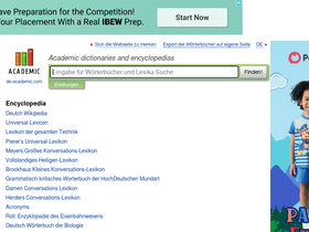 'damen.de-academic.com' screenshot