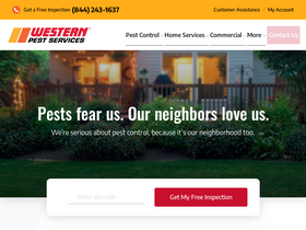 'westernpest.com' screenshot