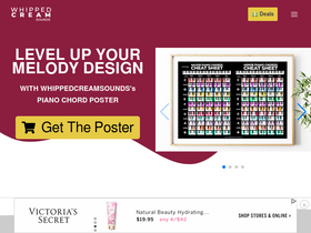 'whippedcreamsounds.com' screenshot