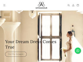 Mynamour homepage screenshot