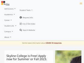 'skylinecollege.edu' screenshot
